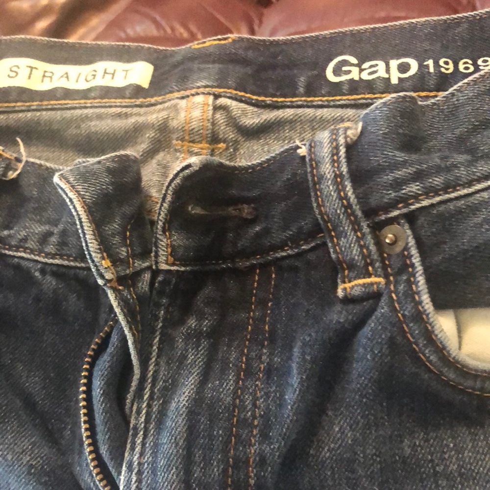 Slightly worn jeans